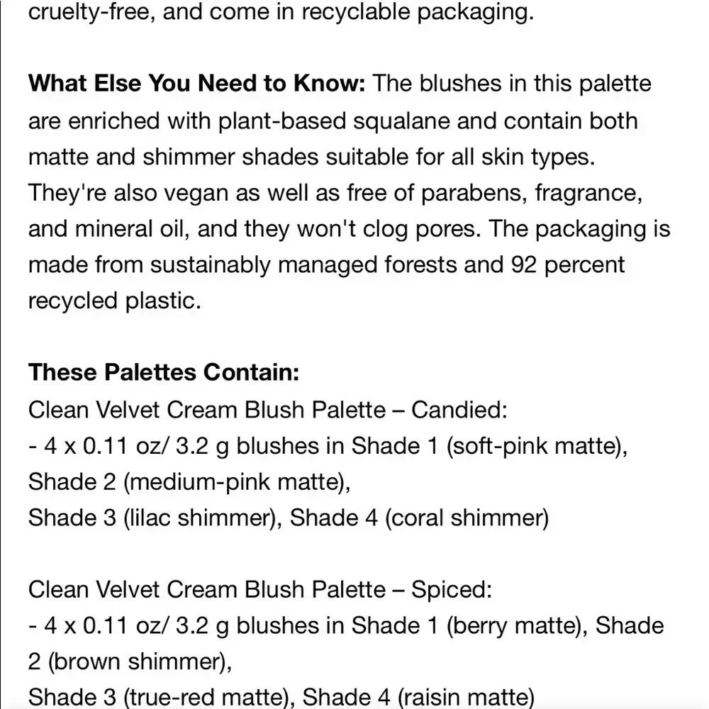 Sephora S Clean Velvet Cream Blush Palette  New - Picture 8 of 14